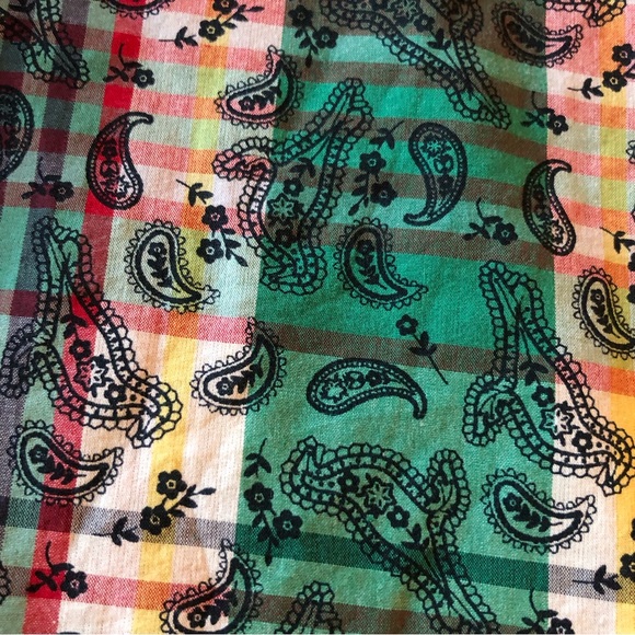 pigeon paisley button down Shirt size L - Picture 10 of 11